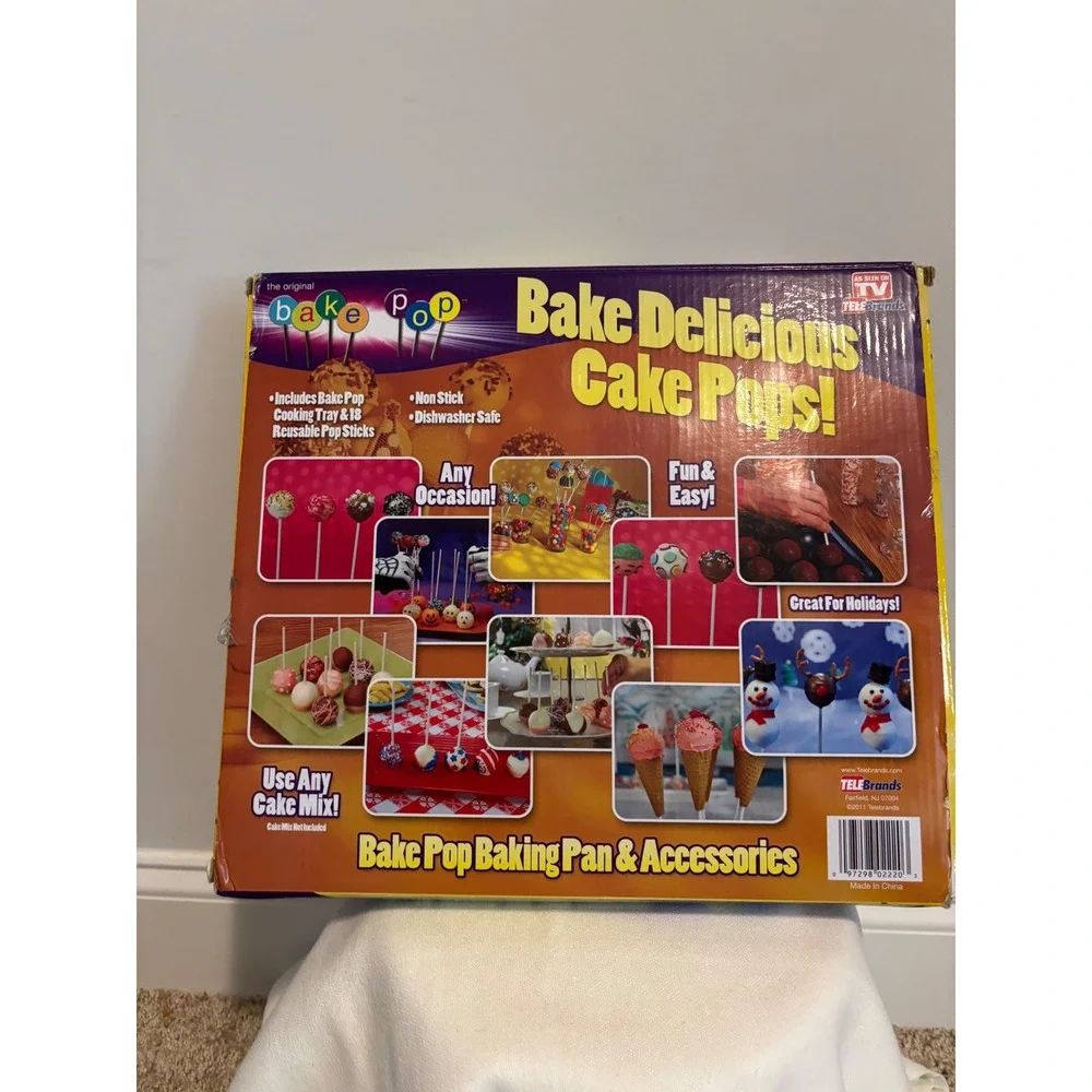 The Original Bake Pop Baking Pan Set As Seen On TV Makes 18 Cake Pops Reusable